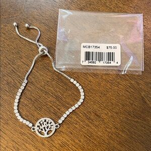Tree of Life Silver Plate Bracelet